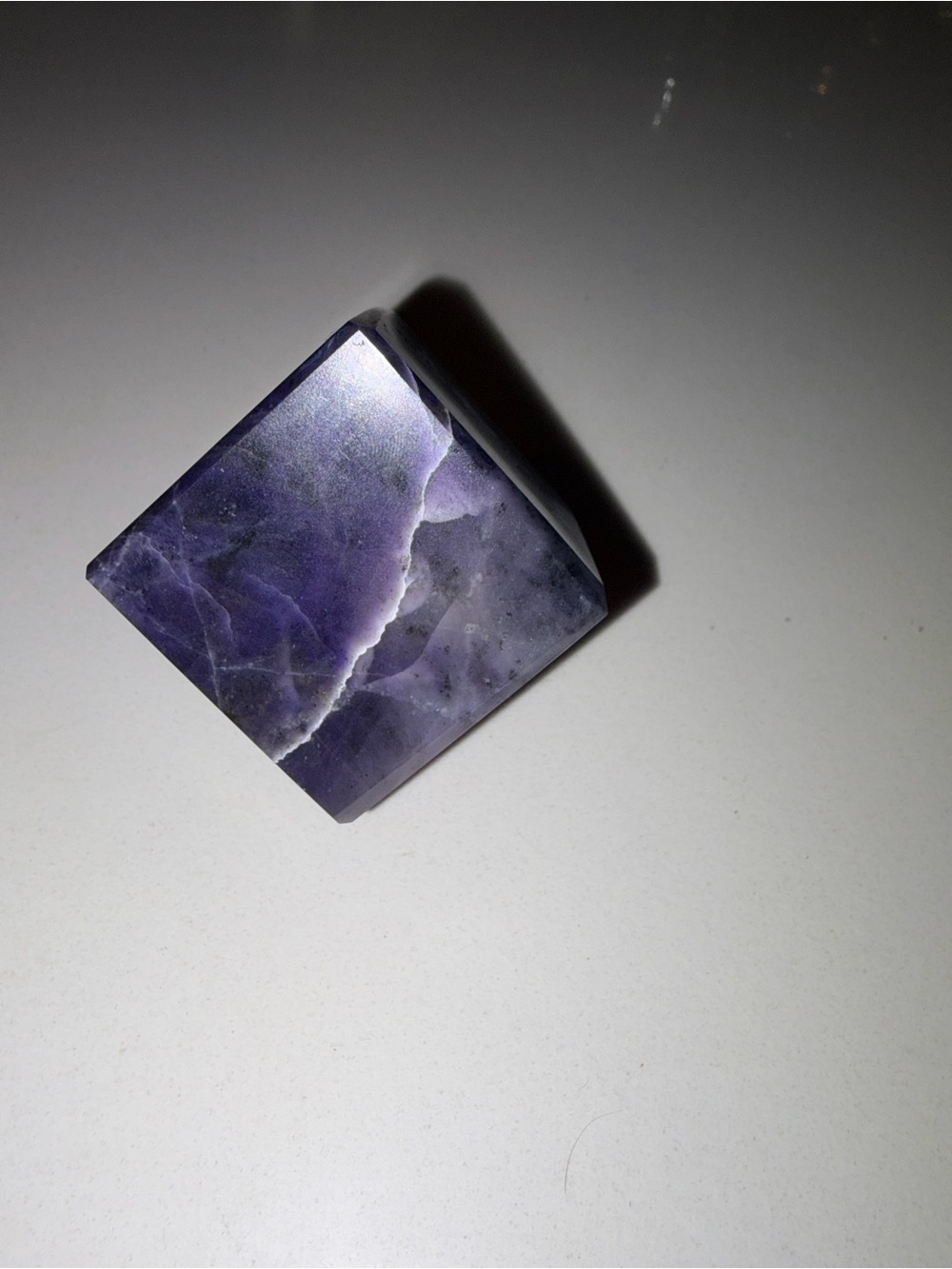 Purple Tiffany Stone Cube Decorative Stone